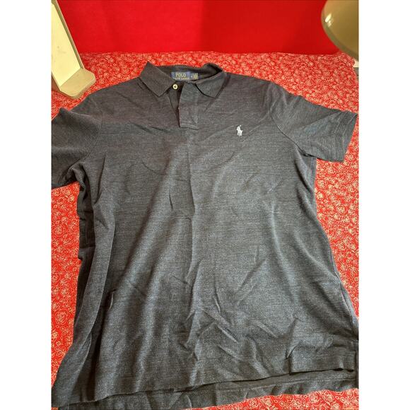 Vintage Polo Ralph Lauren Men's M Short Sleeve Blue Preppy Casual V1 - Picture 2 of 4